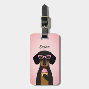 Etiquetas de equipaje de Dachshund