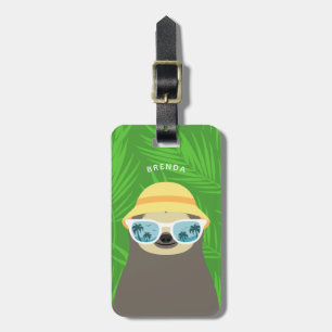 Etiquetas de equipaje de eslogan