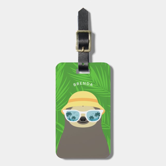 Etiquetas de equipaje de eslogan (Frente Vertical)