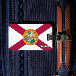 Etiquetas de equipaje de Florida, bandera patrióti