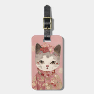 Etiquetas de equipaje de gato