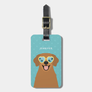 Etiquetas de equipaje de Golden Retriever