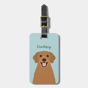 Etiquetas de equipaje de Golden Retriever