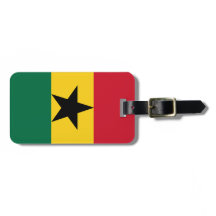 Etiquetas de equipaje de la bandera de Ghana