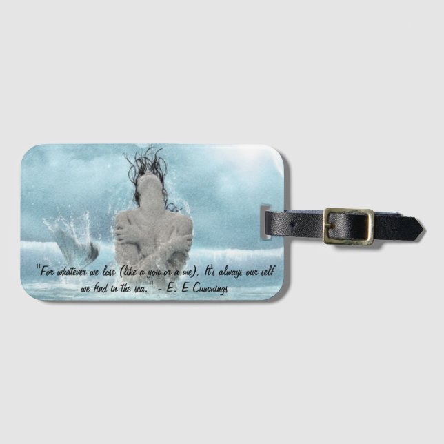 Etiquetas de equipaje de la sirena (Anverso horizontal)