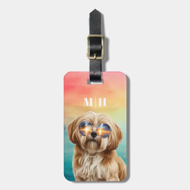 Etiquetas de equipaje de Lhasa Apso (Frente Vertical)