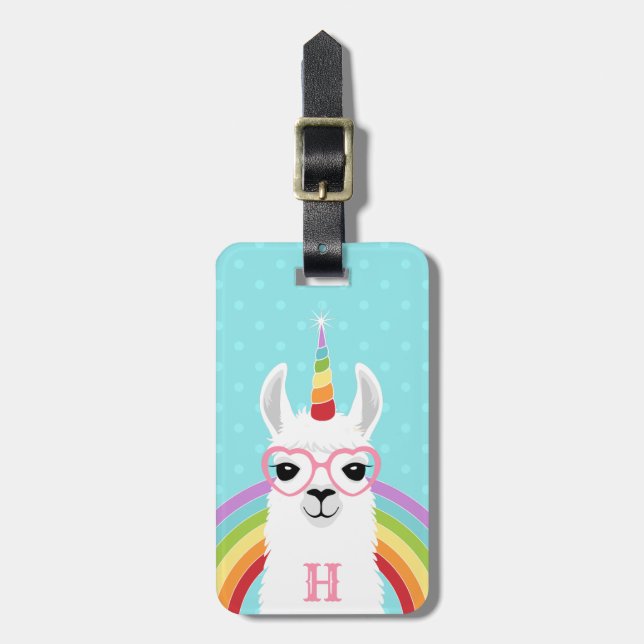 Etiquetas de equipaje de Llama (Frente Vertical)