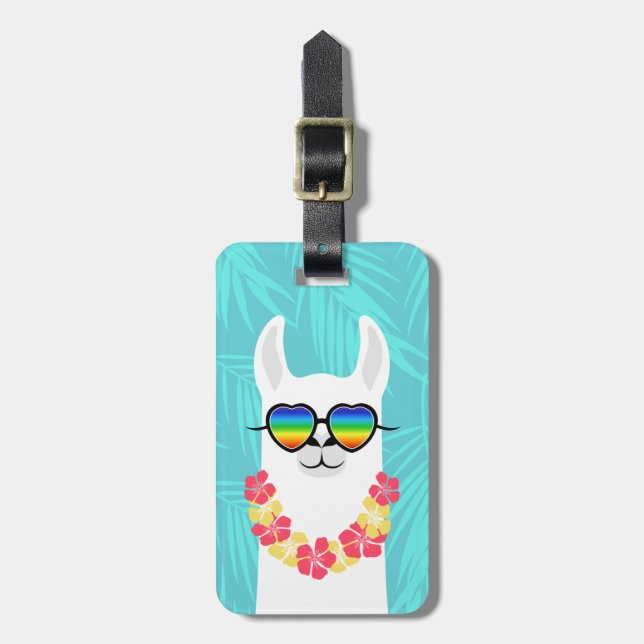 Etiquetas de equipaje de Llama (Frente Vertical)