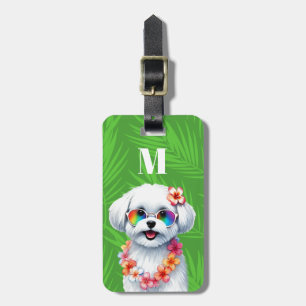 Etiquetas de Equipaje de Perro Maltés
