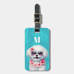 Etiquetas de Equipaje de Perro Maltés