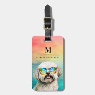 Etiquetas de Equipaje de Perro Maltés