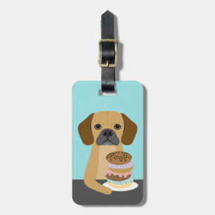 Etiquetas de equipaje de perro Puggle