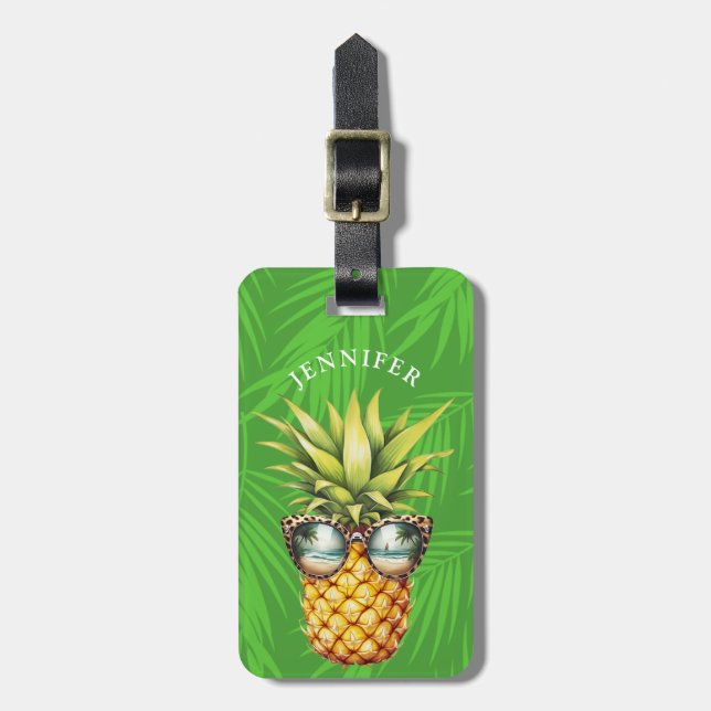 Etiquetas de equipaje de piña (Frente Vertical)