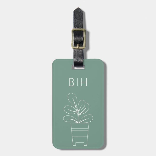 Etiquetas de equipaje de planta (Frente Vertical)