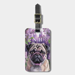 Etiquetas de equipaje de Pug