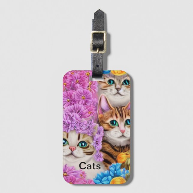 Etiquetas de equipaje de vacaciones (Anverso vertical)