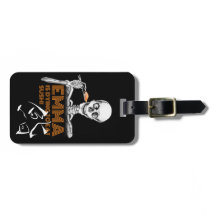 Etiquetas de equipaje del cráneo de SUSHI