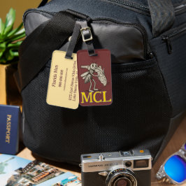 Etiquetas de equipaje monogramadas Skeeter Love Fl