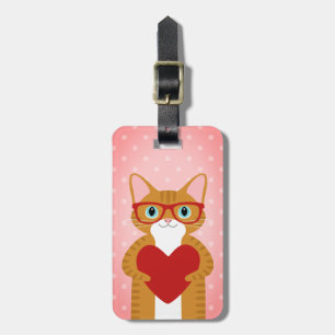 Etiquetas de equipaje para gatos en el tablero