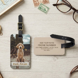 Etiquetas de equipaje personalizadas con foto y no
