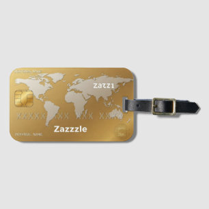 Etiquetas de equipaje Personalizado de oro para em