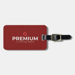 Etiquetas de equipaje Rojo Premium