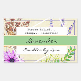 Etiquetas de fabricación de velas