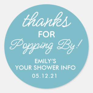 Etiquetas de Favor de Baby Shower Gracias por Pasa
