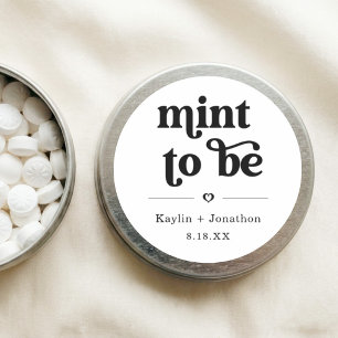 Etiquetas de Favor de Boda Chicle de Menta TicTac