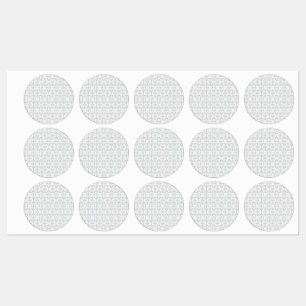Etiquetas de Favor de Boda de Damasco Gris Elegant
