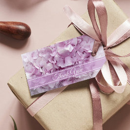 Etiquetas de Favor de Boda de Hidrangea Rosa Suave