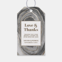 Etiquetas de Favor de Boda Geode Gemstone Agate