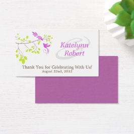 Etiquetas de Favor de Boda Violet Romance