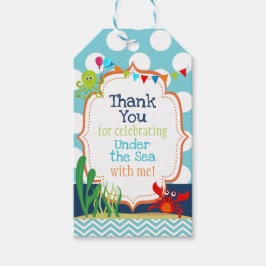 Etiquetas de Favor de Cumpleaños Oceánico - Person