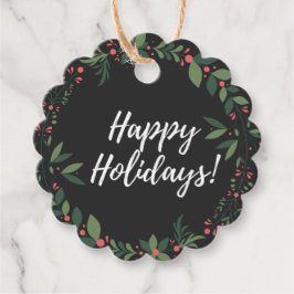 Etiquetas de Favor de Felices Fiestas