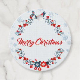 Etiquetas de Favor de Feliz Navidad