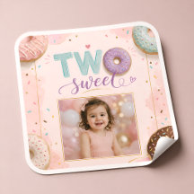 Etiquetas de Favor de Fiesta de Donut Adorable par