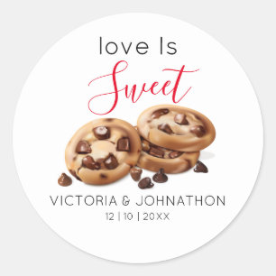 Etiquetas de Favor de Galletas Dulces de Amor