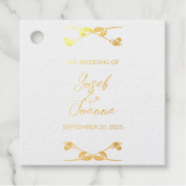 Etiquetas de Favor de Hoja de Aluminio para Bodas