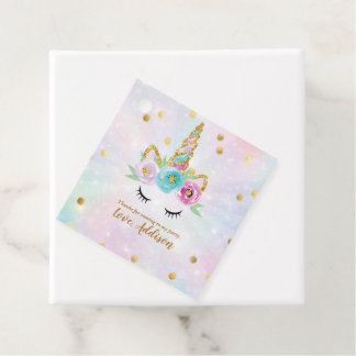 Etiquetas de favor de partido de Unicorn