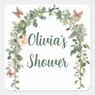 Etiquetas de Favor de Stickers de Baby Sprinkle Ma