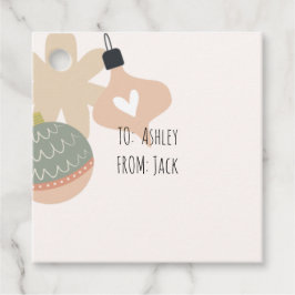 Etiquetas de Favor de Vacaciones para navidades