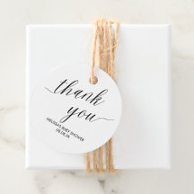 Etiquetas de Favor Modernas Minimalistas Simples