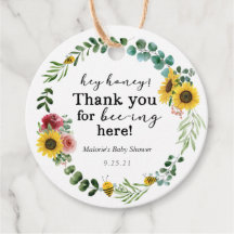 Etiquetas de Favor para Baby Shower de Abejas