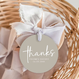 Etiquetas de favoritas de ducha con guión Minimali