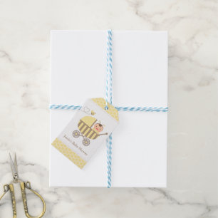 Etiquetas de Fiesta de Regalos para Bebe Cochecito