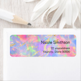 etiquetas de fondo neon opal