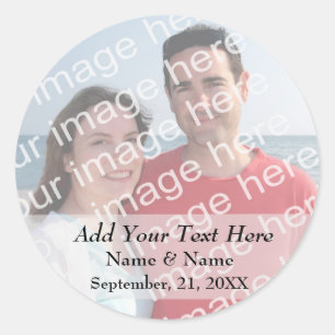 Etiquetas de fotos Añadir texto personalizado