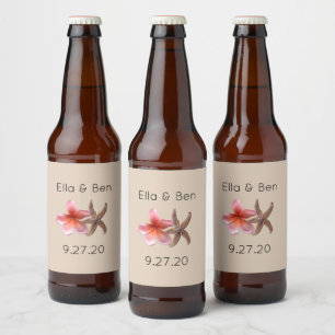 Etiquetas de frascos de cerveza Boda personalizada