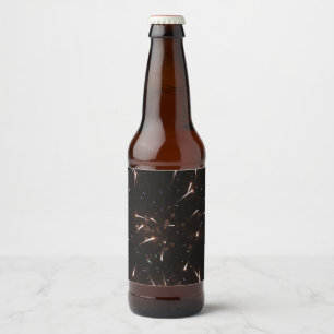 Etiquetas de frascos de fuegos artificiales